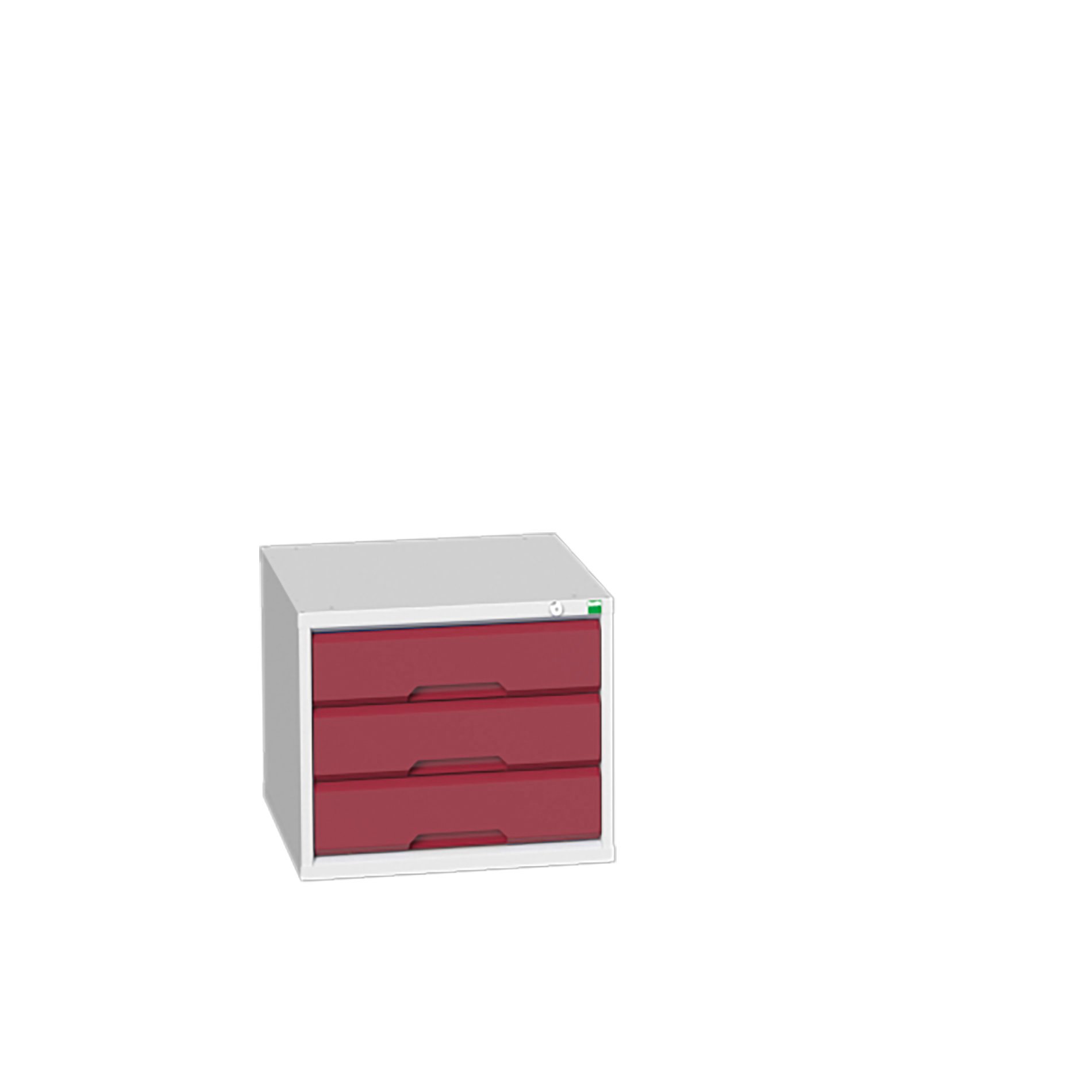 Bott Verso Schuifladenkast | 525x550x450mm | 1 Lade | RAL 3004 - 16925001.24