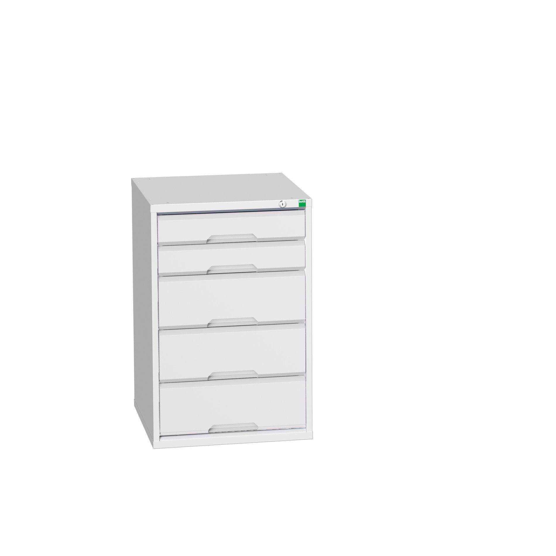 Bott Verso Schuifladenkast | 525x550x800mm | 5 Laden | RAL 7035 - 16925012.16