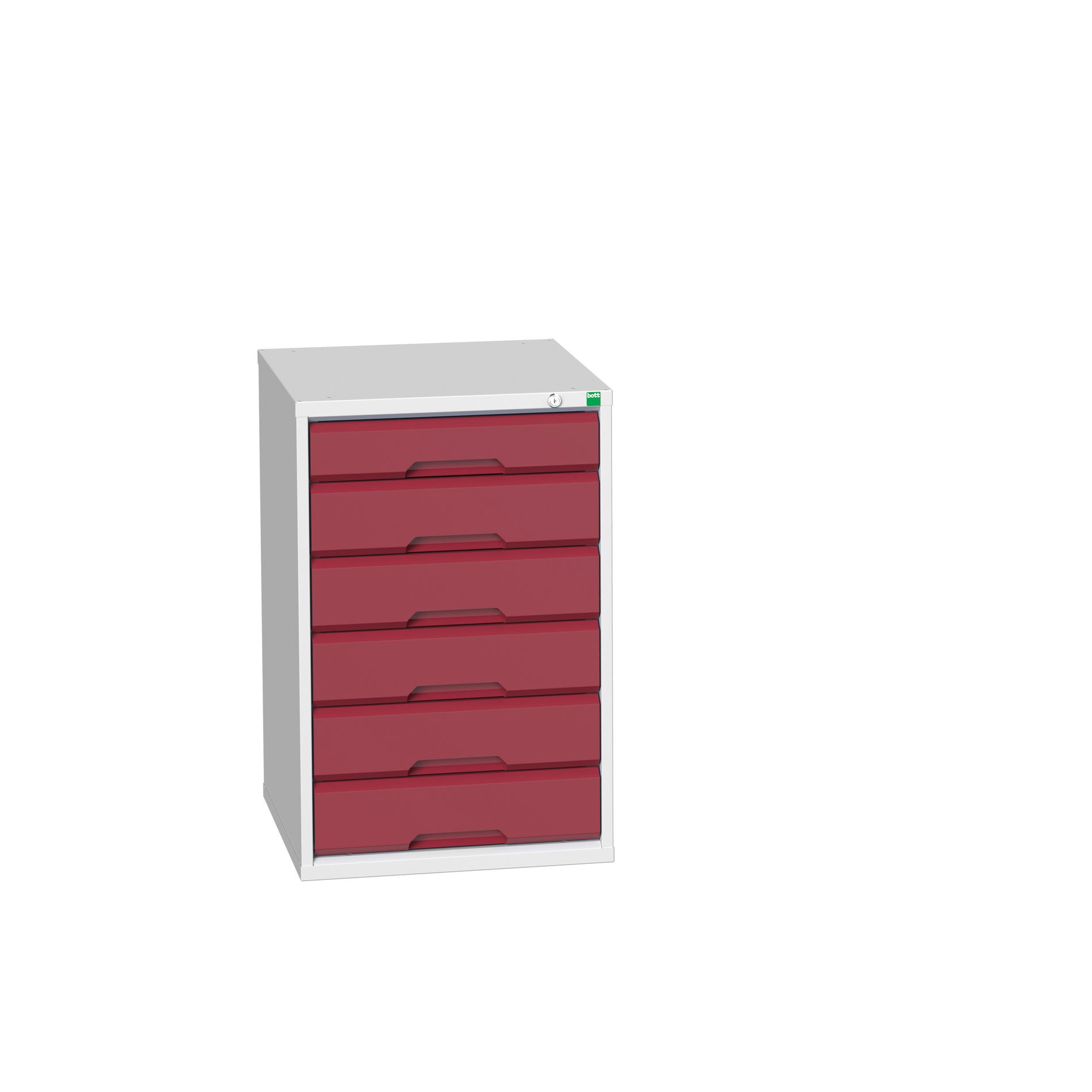 Bott Verso Schuifladenkast | 525x550x800mm | 6 Laden | RAL 3004 - 16925014.24