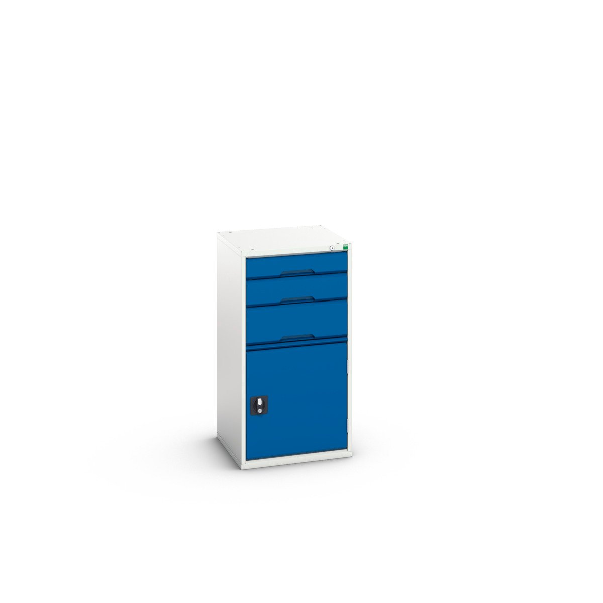 Bott Verso Schuifladenkast | 525x550x1000mm | 3 Laden | 1 Deur | RAL 5010 - 16925061.11