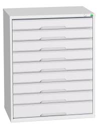 Bott Verso Schuifladenkast | 800x550x1000mm | 9 Laden | RAL 7035 - 16925157.16