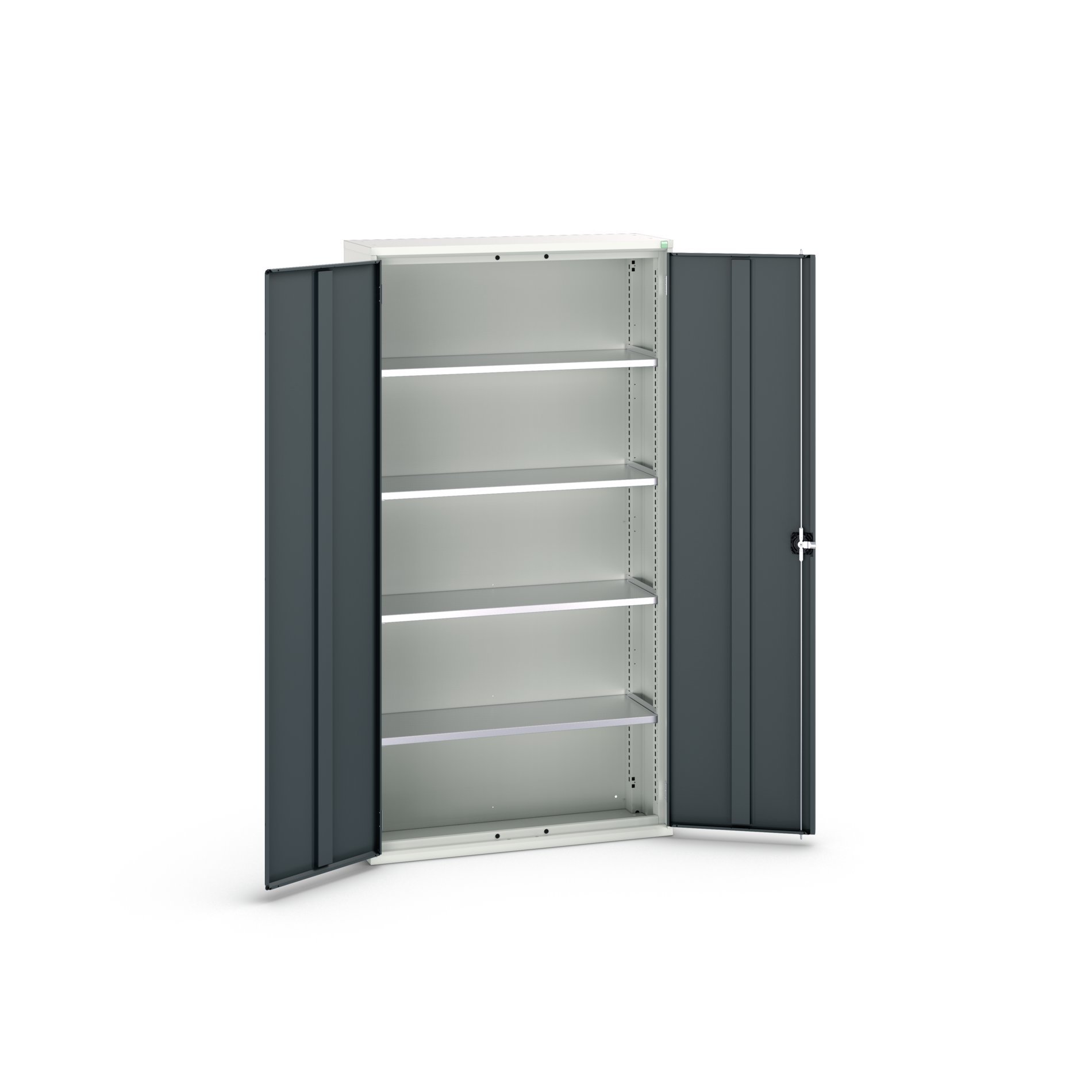 Bott Verso Systeemkast | 1050x350x2000mm | 4 Legborden | 2 Deuren | RAL 7016 - 16926219.19
