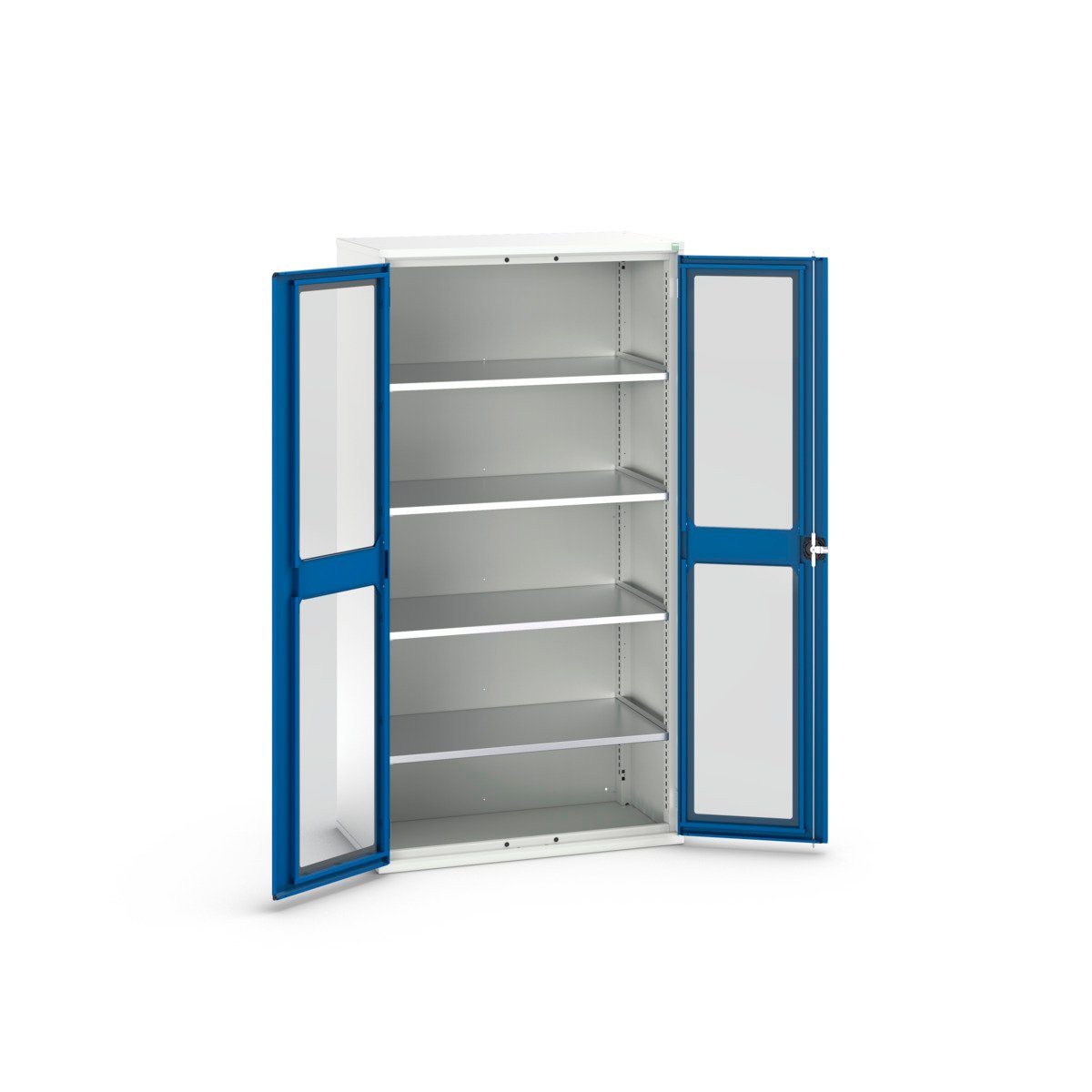 Bott Verso Systeemkast | 1050x550x1000mm | 2 Legborden | 2 Raamdeuren | RAL 5010 - 16926277.11