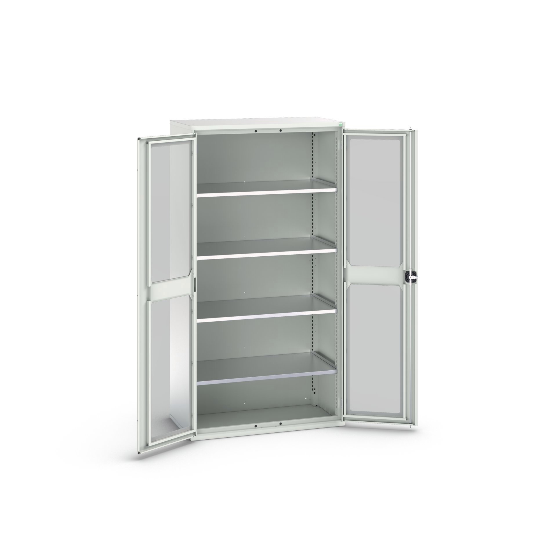 Bott Verso Systeemkast | 1050x550x2000mm | 4 Legborden | 2 Raamdeuren | RAL 7035 - 16926277.16