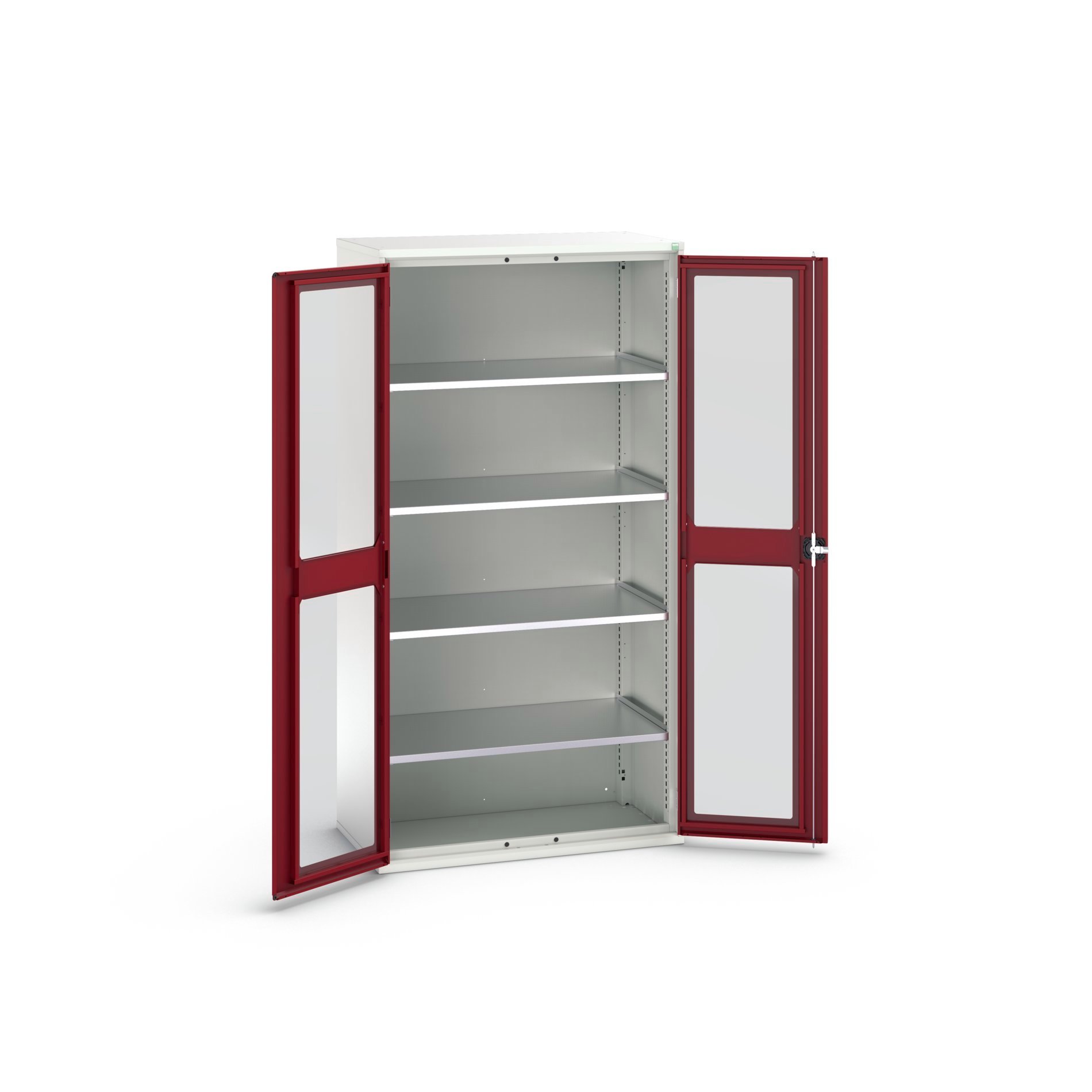 Bott Verso Systeemkast | 1050x550x2000mm | 4 Legborden | 2 Raamdeuren | RAL 3004 - 16926277.24