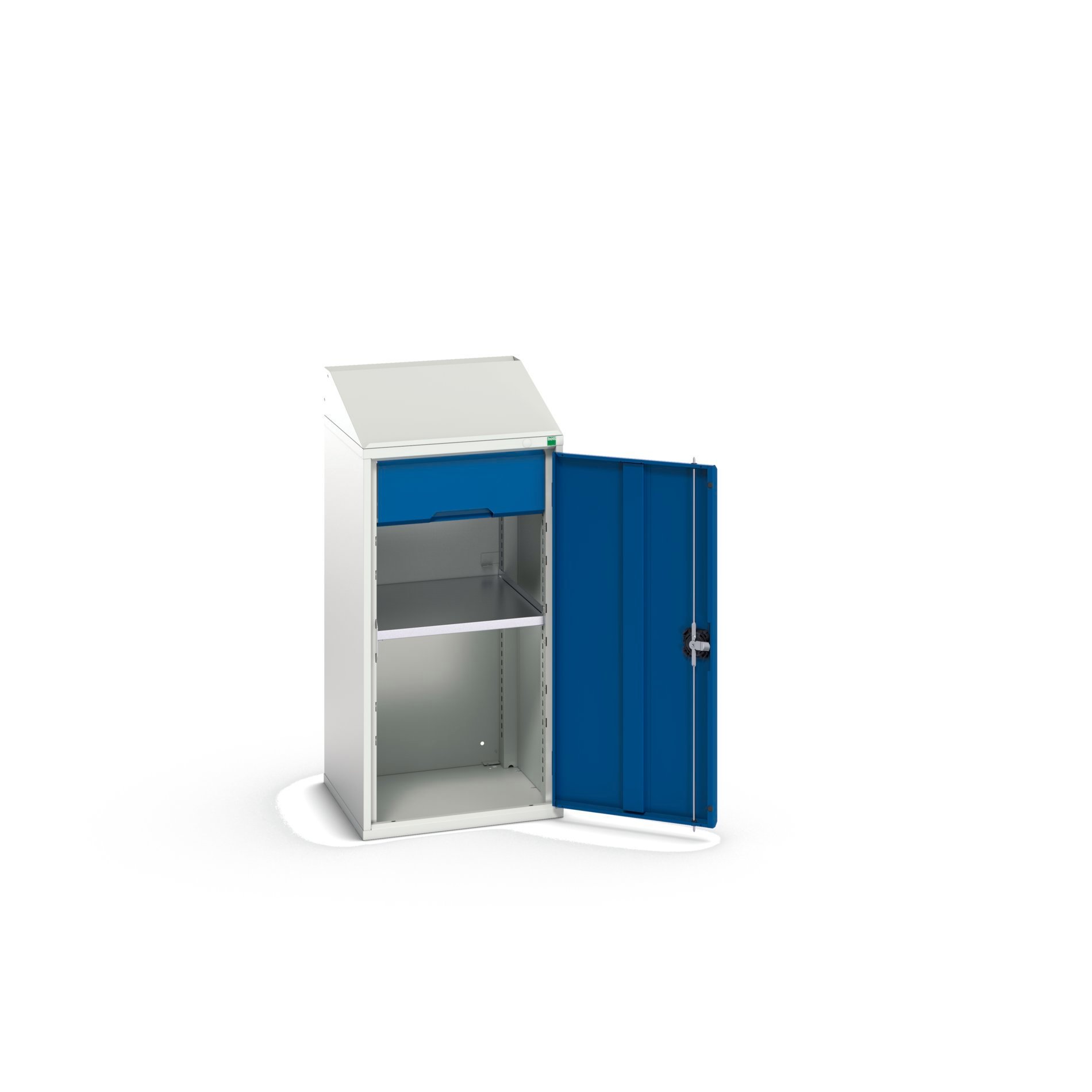 Bott Verso Lessenaarskast | 525x550x1130mm | 1 Legbord | 1 Lade | RAL 5010 - 16926370.11
