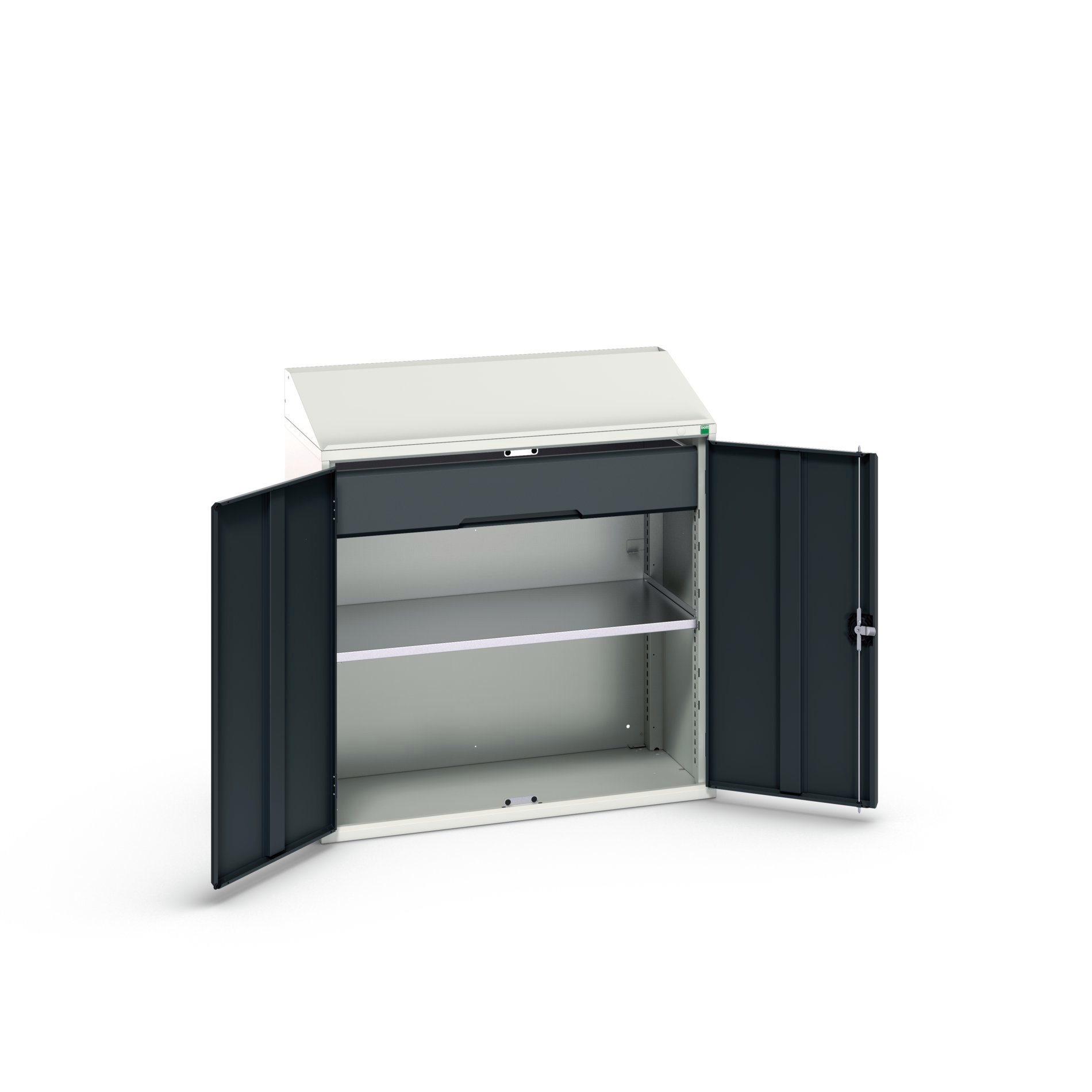 Bott Verso Systeemkast | 1050x550x1130mm | 1 Legbord | 1 Lade | RAL 7016 - 16926590.19