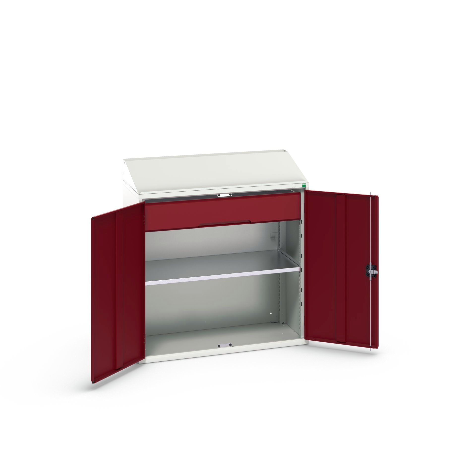 Bott Verso Systeemkast | 1050x550x1130mm | 1 Legbord | 1 Lade | RAL 3004 - 16926590.24