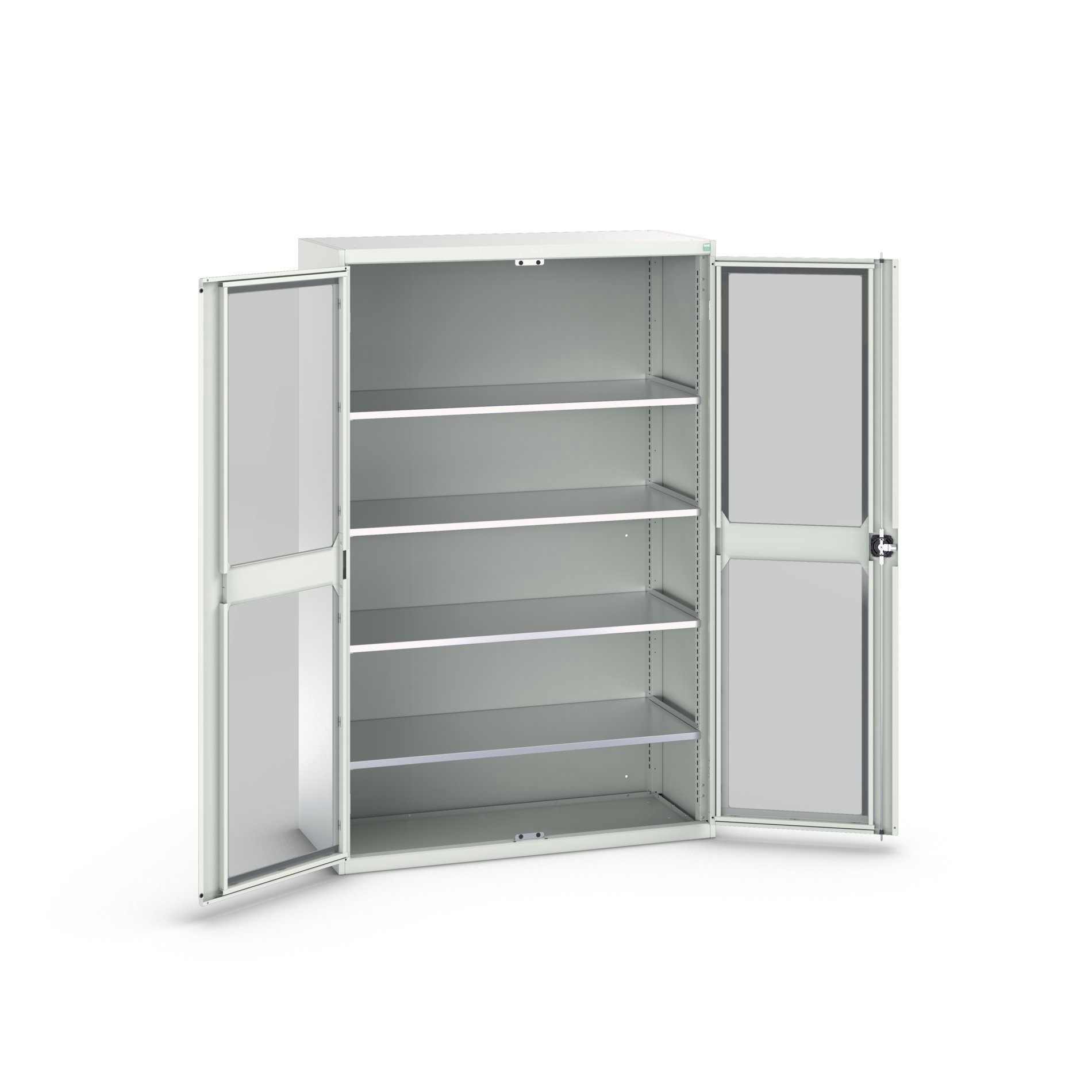 Bott Verso Systeemkast | 1300x550x2000mm | 4 Legborden | 2 Raamdeuren | RAL 7035 - 16926663.16