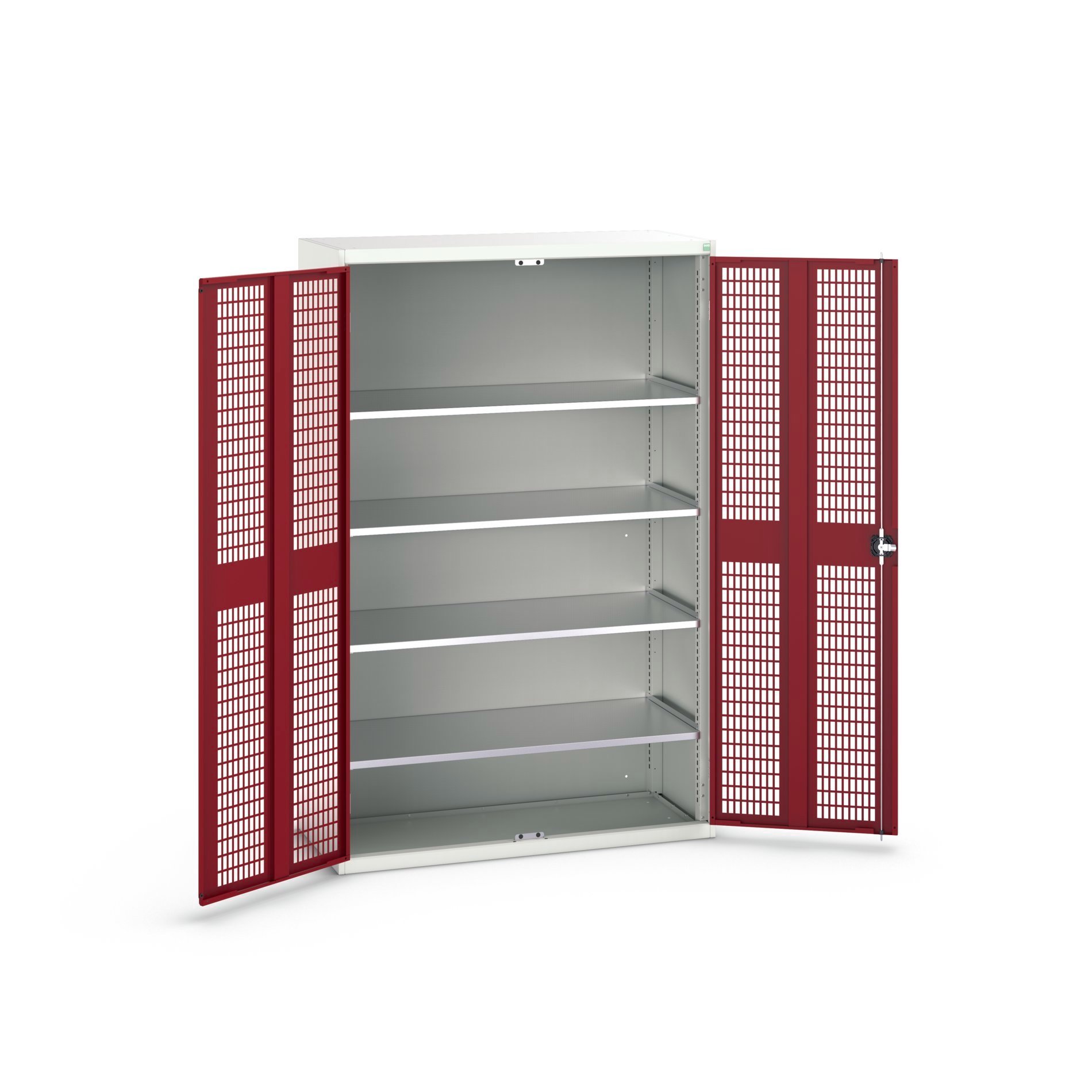 Bott Verso Kast Gevleugelde Deuren | 1300x550x2000mm | 4 Legborden | RAL 3004 - 16926783.24