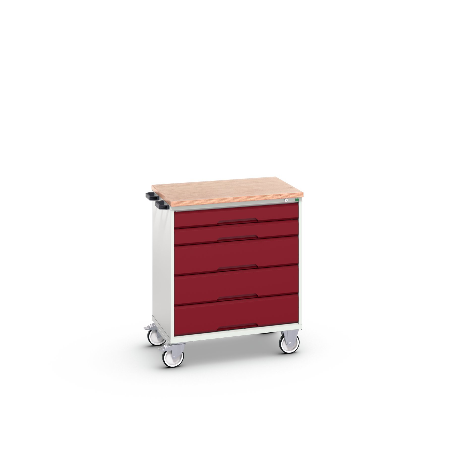 Bott Verso Mobiele Kast | 800x600x980mm | 5 Laden | MPX Top | RAL 3004 - 16927001.24