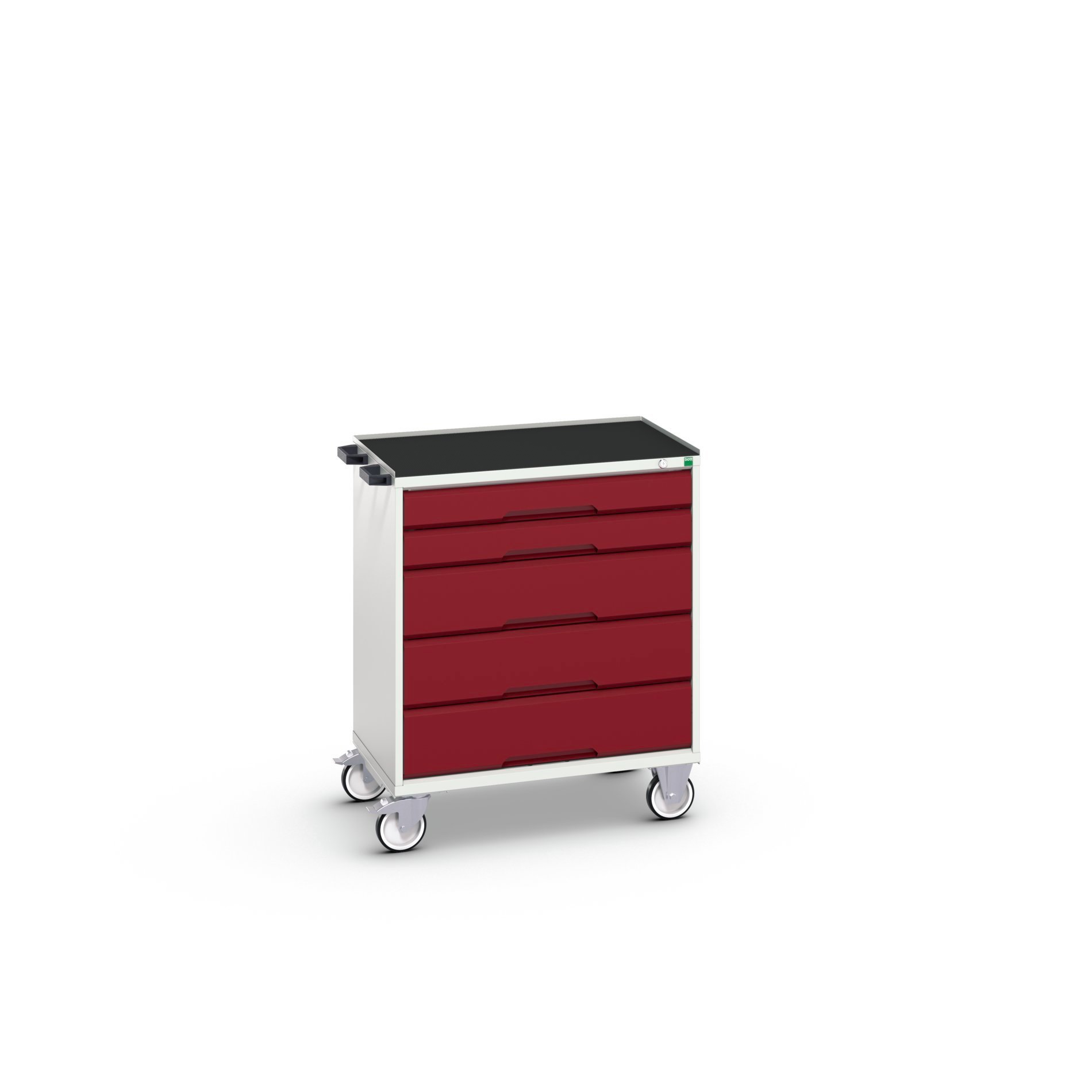 Bott Verso Mobiele Kast | 800x550x965mm | 5 Laden | Top Tray | RAL 3004 - 16927002.24