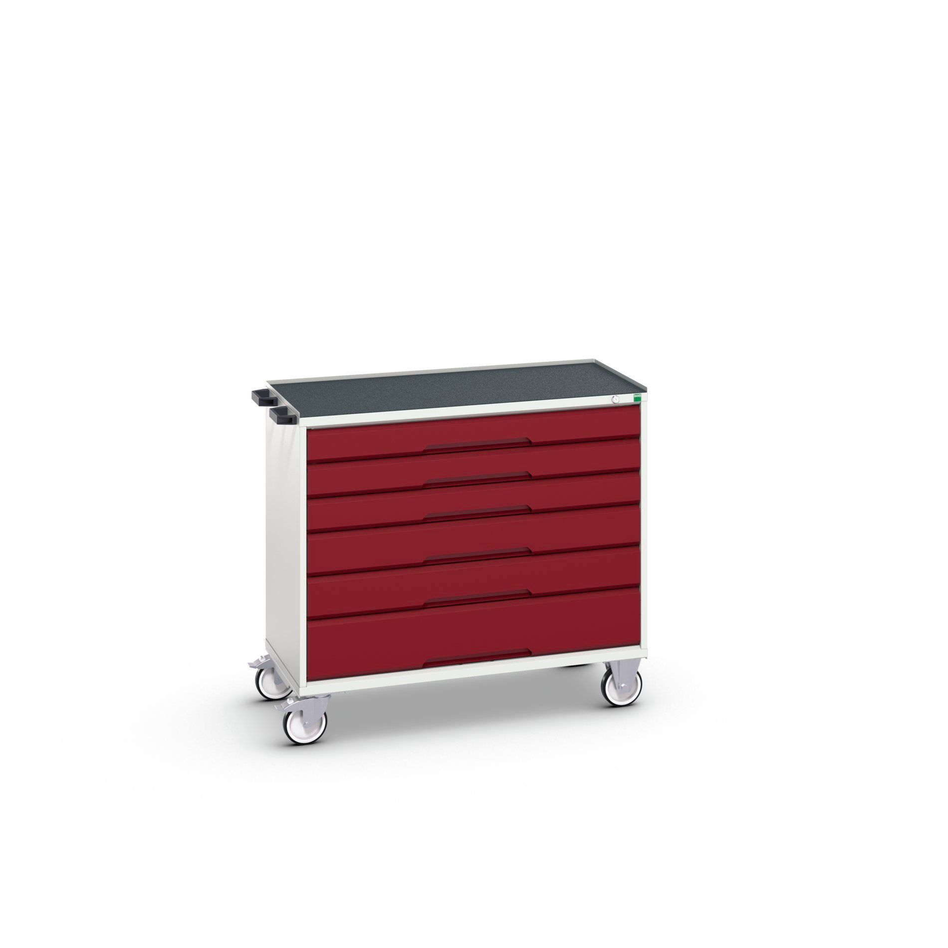 Bott Verso Mobiele Kast | 1050x550x965mm | 6 Laden | Top Tray | RAL 3004 - 16927055.24