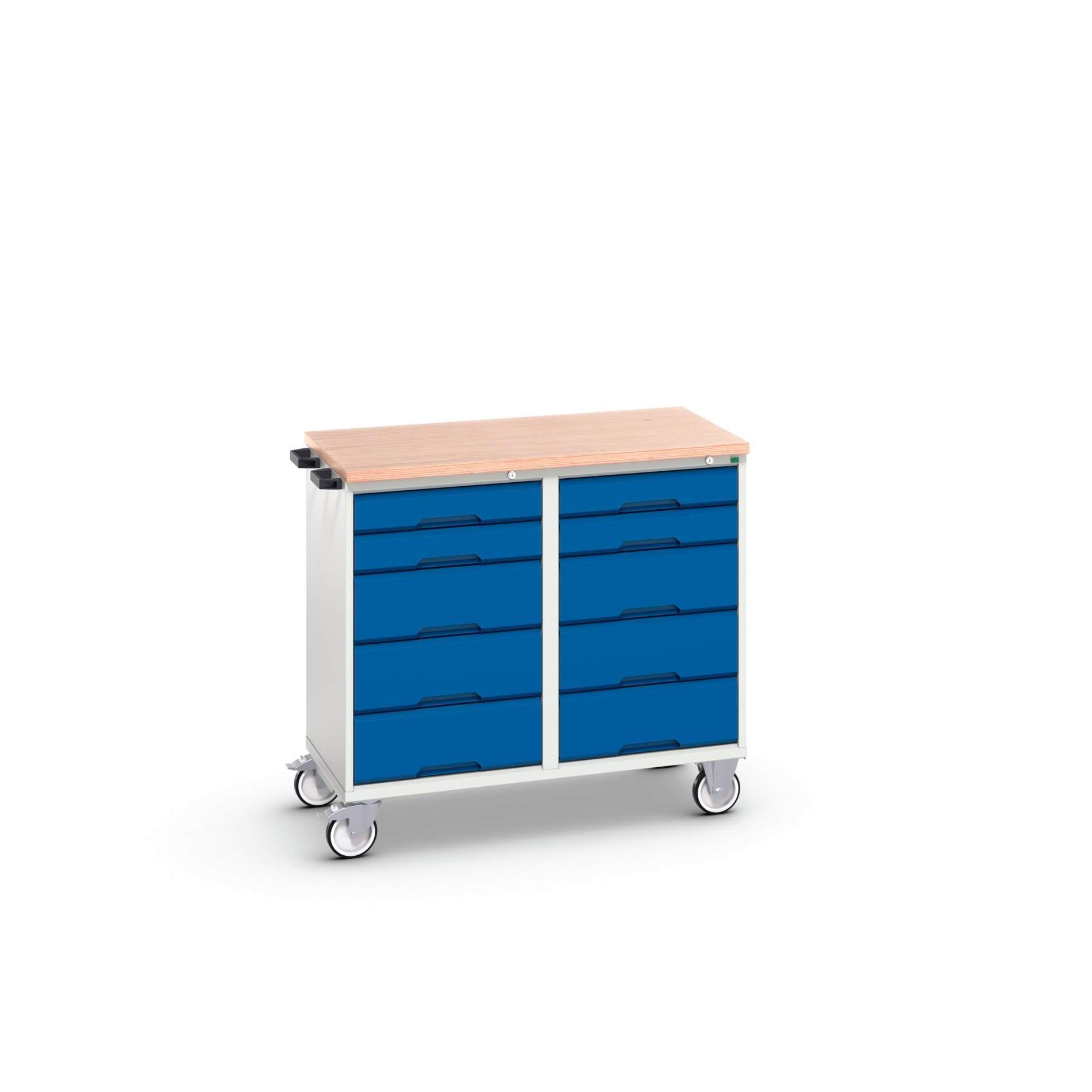 Bott Verso Mobiele Kast | 1050x600x980mm | 10 Laden | MPX Top | RAL 5010 - 16927101.11