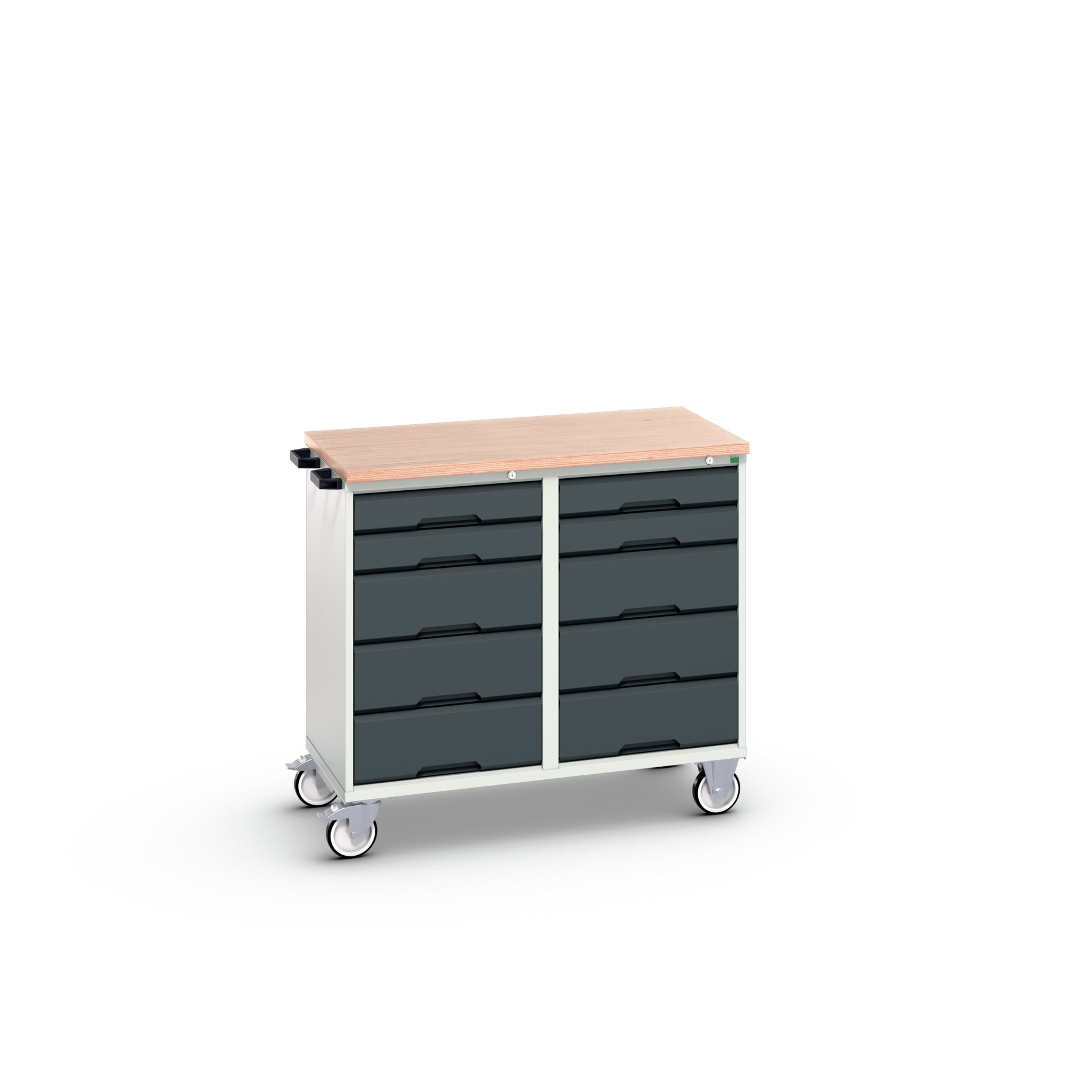 Bott Verso Mobiele Kast | 1050x600x980mm | 10 Laden | MPX Top | RAL 7016 - 16927101.19