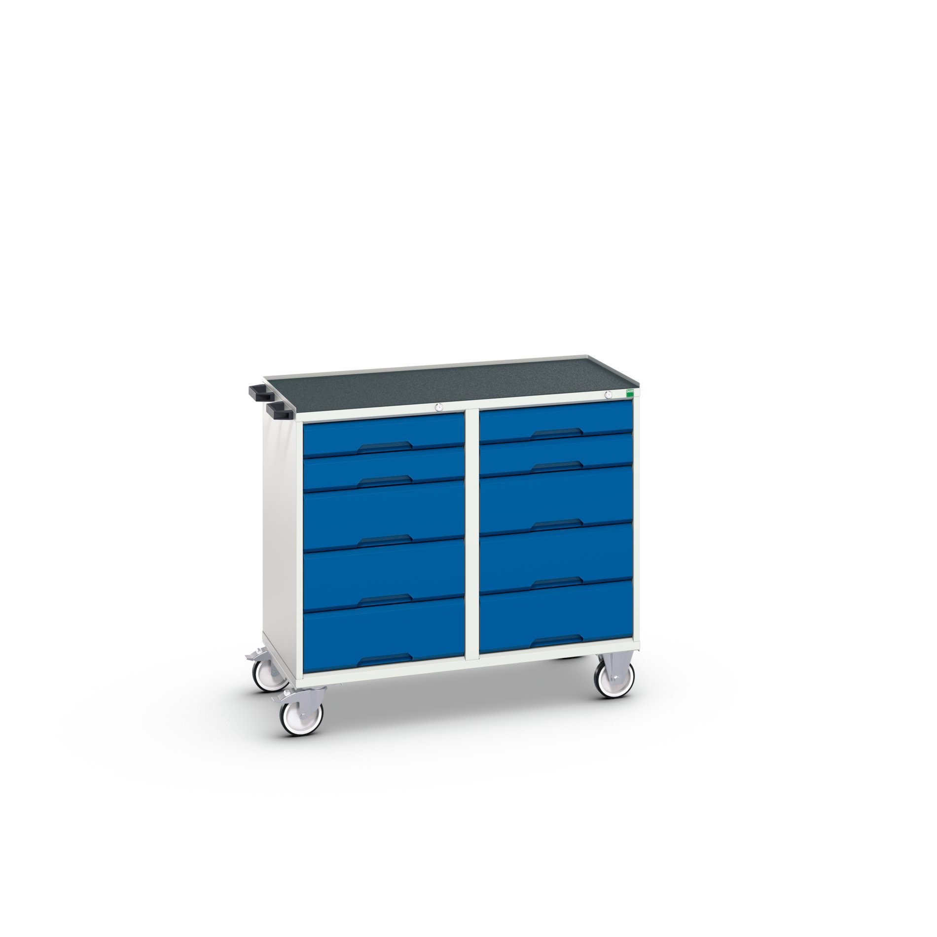 Bott Verso Mobiele Kast | 1050x600x980mm | 10 Laden | Top Tray | RAL 5010 - 16927102.11