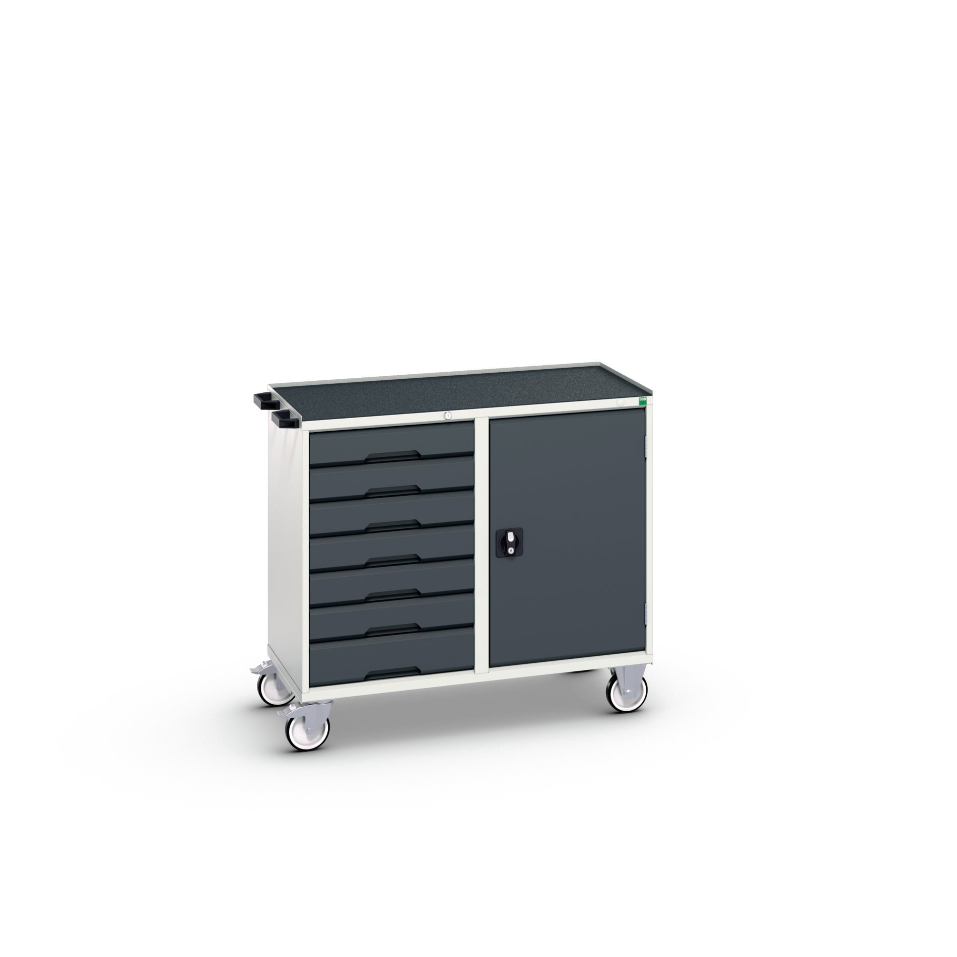 Bott Verso Mobiele Kast | 1050x600x980mm | 7 Laden | 1 Deur | Top Tray | RAL 7016 - 16927128.19