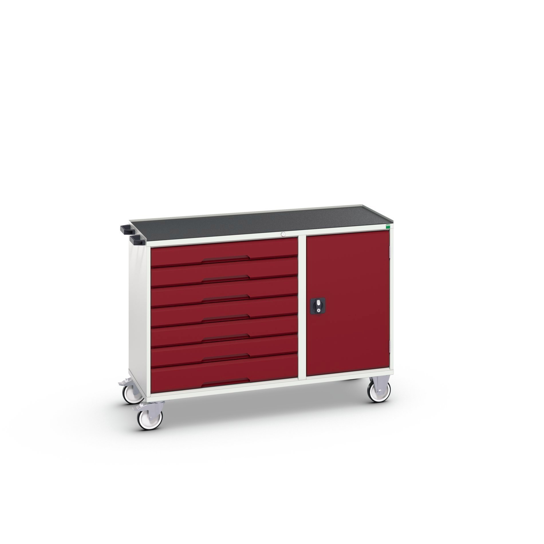 Bott Verso Montagewagen | 7 Lades | 1 Deur | Afrolrand | RAL 3004 - 16927158.24