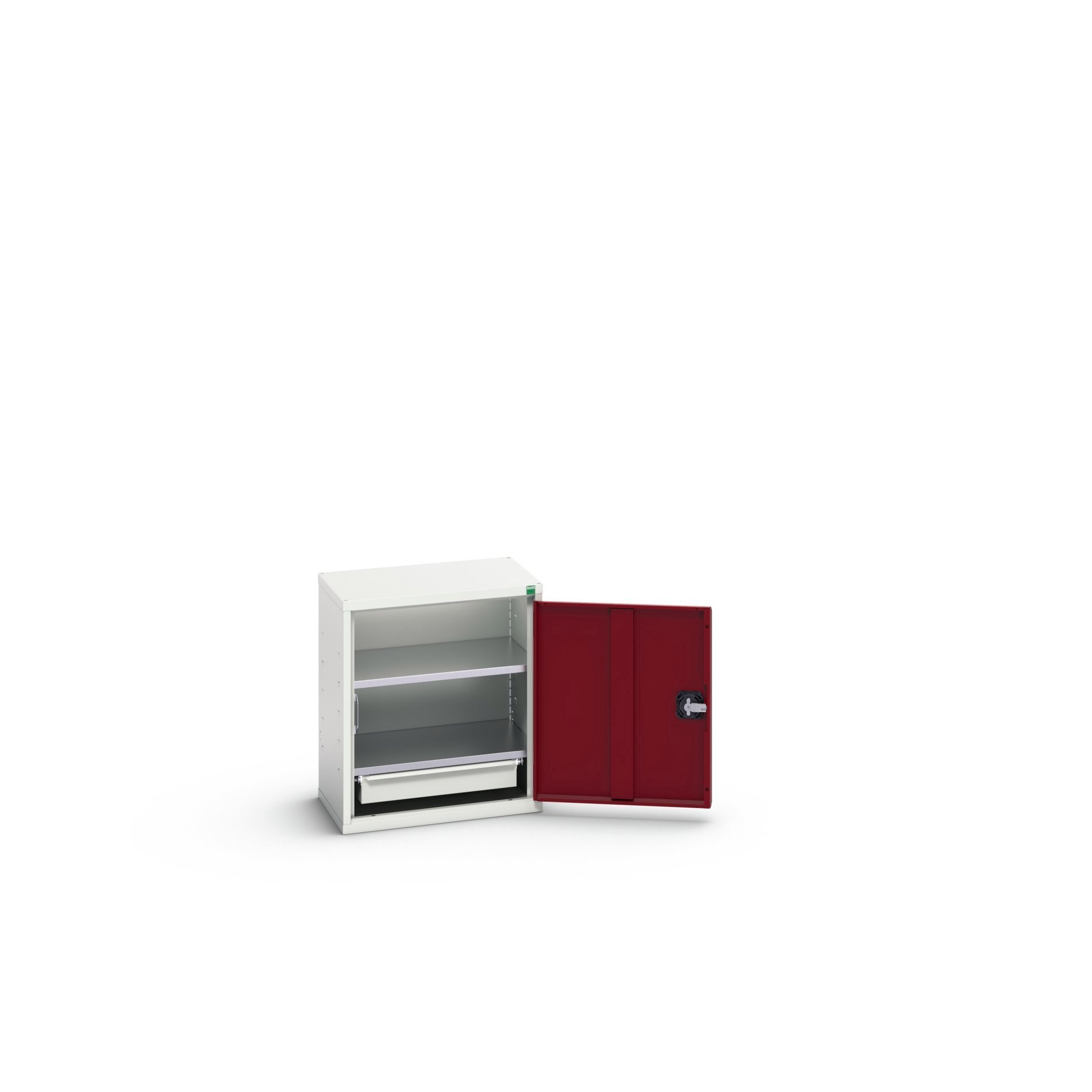 Bott Verso Eco Wandkast | 525x350x600mm | 2 Legborden | 1 Lade | RAL 3004 - 16929003.24