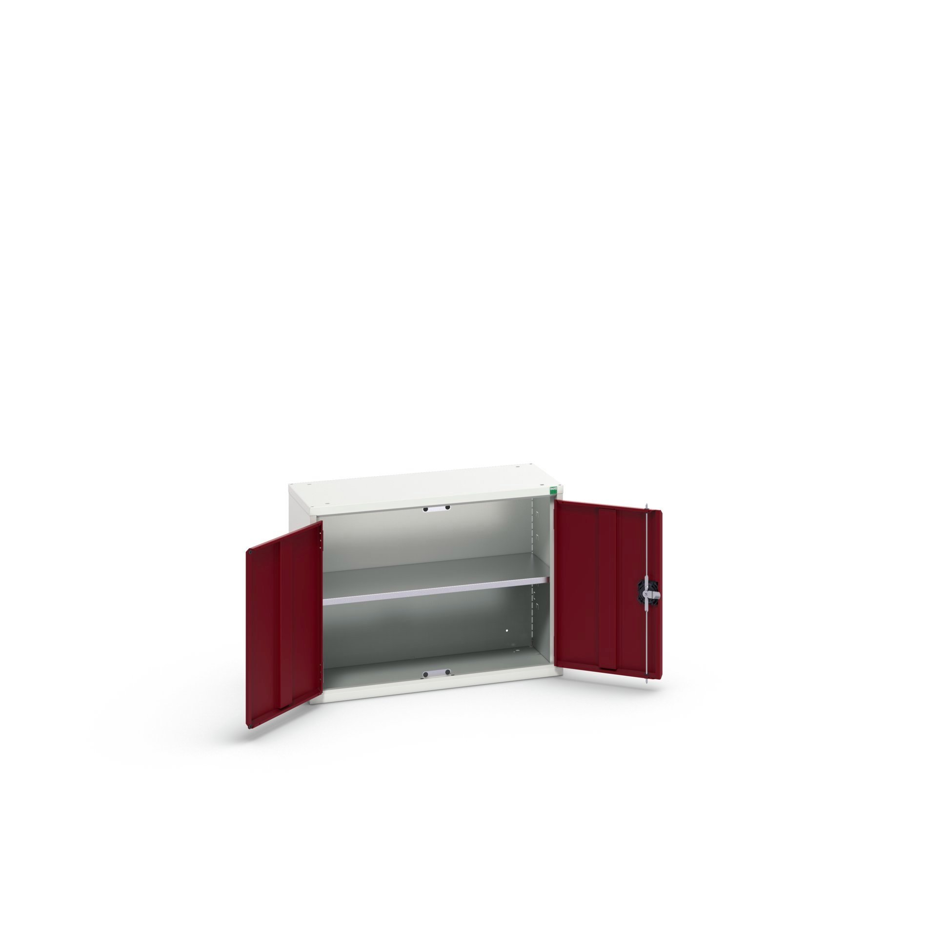 Bott Verso Eco Wandkast | 800x350x600mm | 1 Legbord | 2 Deuren | RAL 3004 - 16929101.24