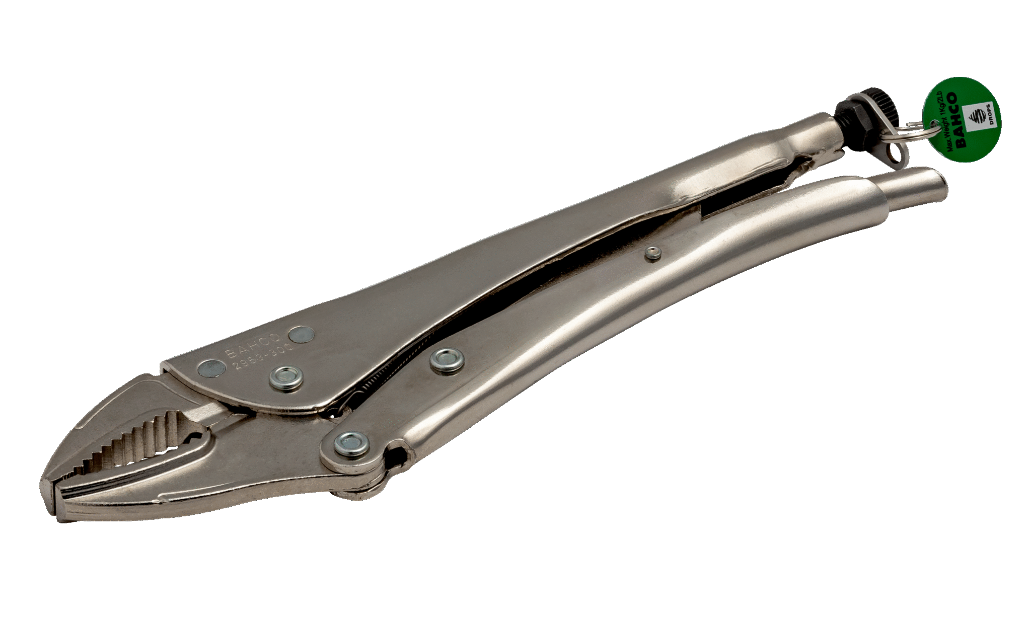 Bahco Griptang | met veiligheidsring | gebogen bek | verchroomd | 140 mm TAH2953-140