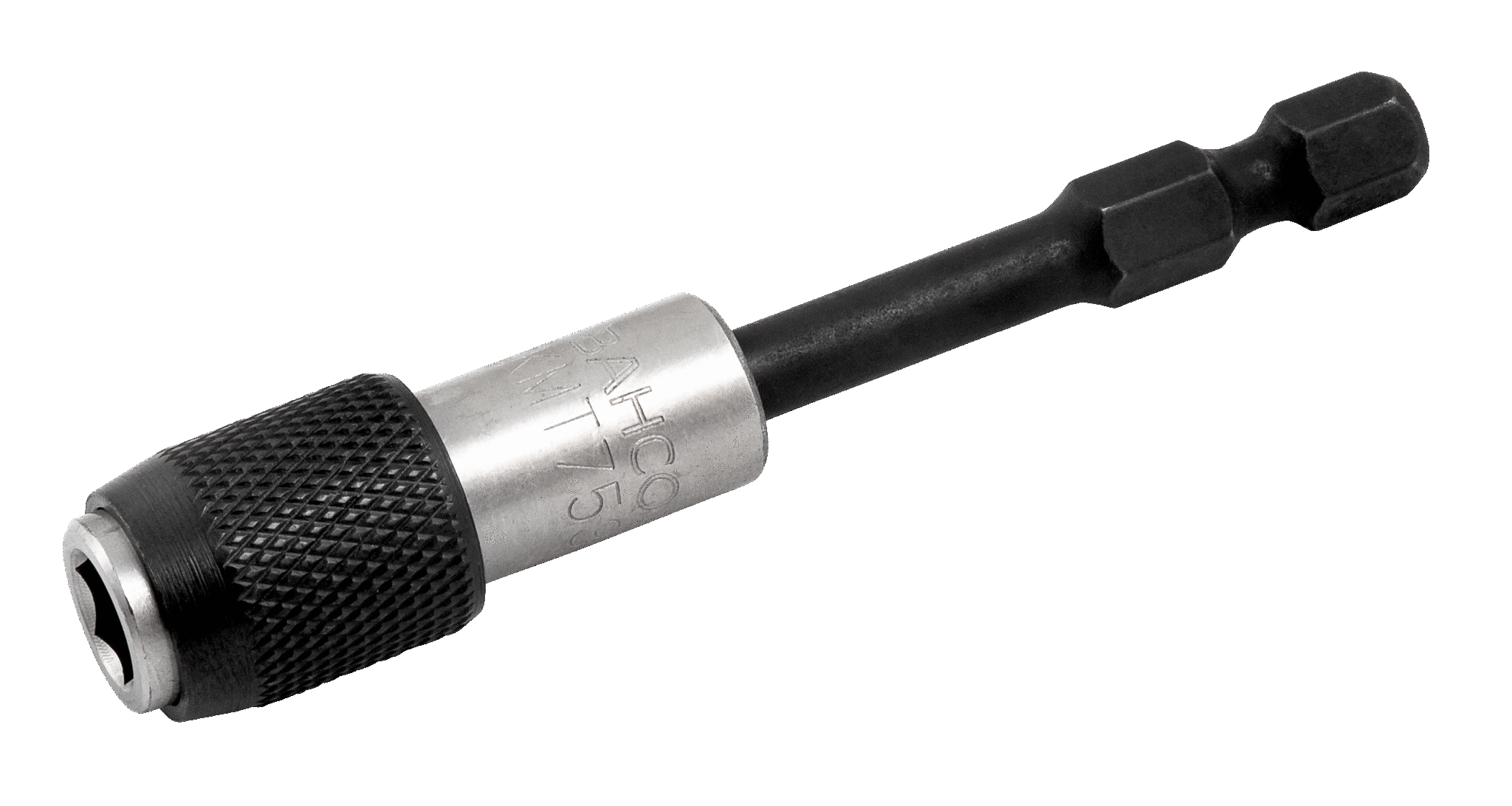 Bahco Bithouder 1/4" | met zeskantkop | snelontgrendeling | voor machine aangedreven gereedschap | 1/4" x 75 mm - retailverpakking - KMT753-QR-1P