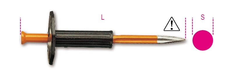 Beta Puntbeitels met handbeschermer 1700N/PM 250 - 017000105
