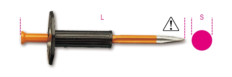 Beta Puntbeitels met handbeschermer 1700N/PM 300 - 017000106