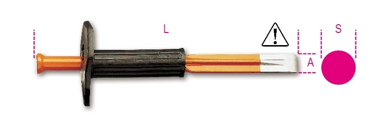 Beta Breekbeitels met handbeschermer 1701N/PM 250 - 017010101