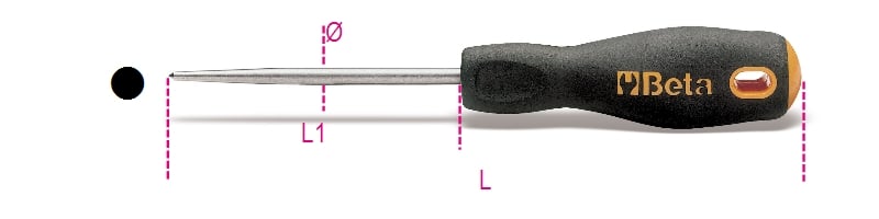 Beta Priem, rond stalen kling 1716R - 017160001