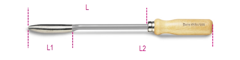 Beta Schraapstalen, halfrond model 1717A 250 - 017170025
