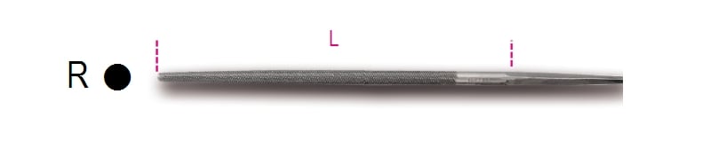 Beta Ronde halfzoete vijlen, zonder handgreep 1718A10/R - 017180049