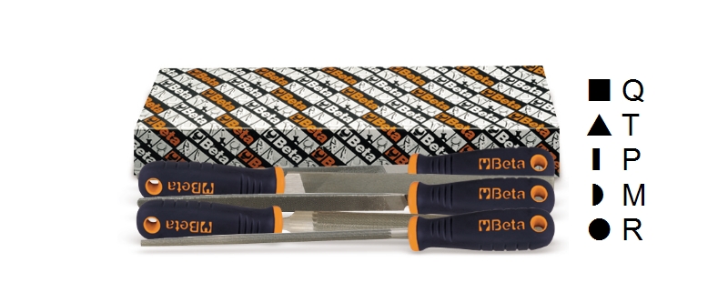Beta 5-delig set zoete vijlen met handgreep 1719BMX6/S5 - 017190032