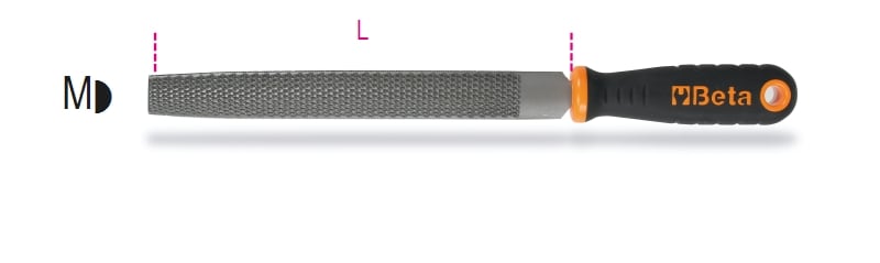 Beta 1719Bm/Rg Halfronde Rasp - 017190353