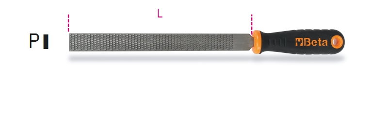 Beta 1719Bm/Rp Platte Rasp Kunststof Handvat - 017190352