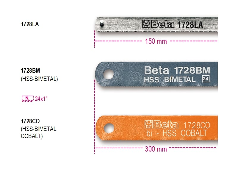 Beta Zaagbladen voor zaagbeugels 1728BA - 017280801