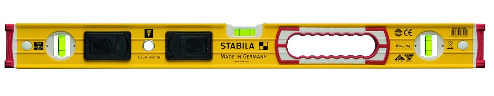 Stabila Waterpas, 196-2 LED+verlich. libel 100cm - 17393