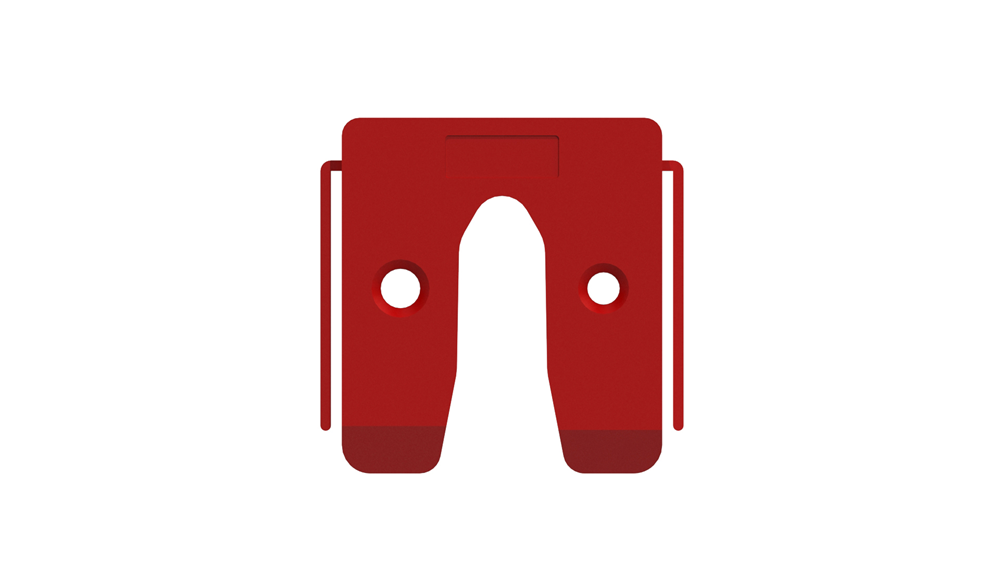 GB uitvulplaat met stelpootjes 5mm rood etiket | 156 stuks 17434655