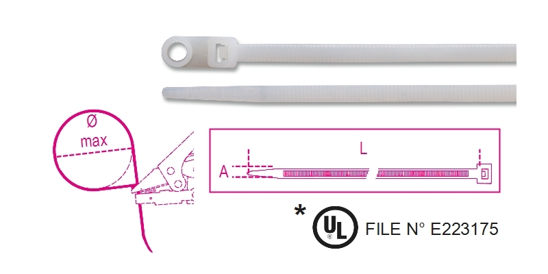 Beta Bmbh1125-Nylon Bindstrips Bevestigings. - BMBH1125