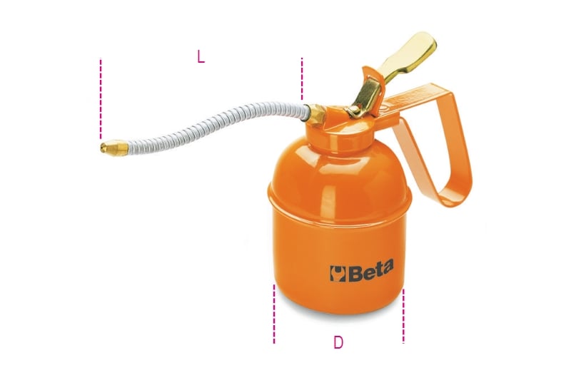 Beta 1751N 1000-Metalen Oliekannen, Flexibele - 017510100