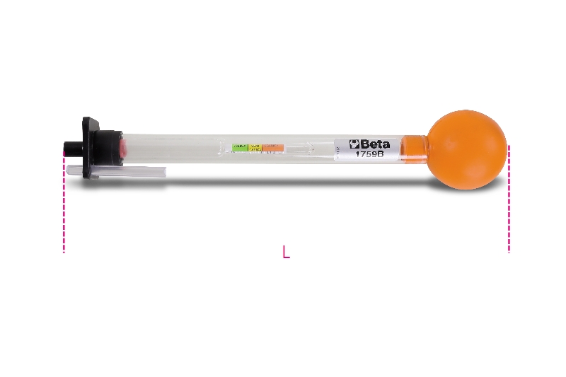 Beta Accu zuurweger glazen cilinder 1759B - 017590005