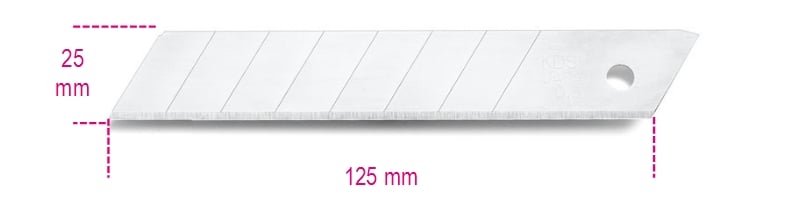 Beta Reserve afbreekmessen 25 mm, verpakt per 10 stuks voor model 1773A 1773RL - 017730015