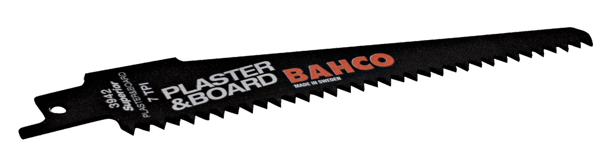 Bahco Reciprozaagblad | Sandflex® bimetaal | voor gips en spaanplaat | 7 TPI | 300 mm - 2-delig - 3942-300-7-SL-2P