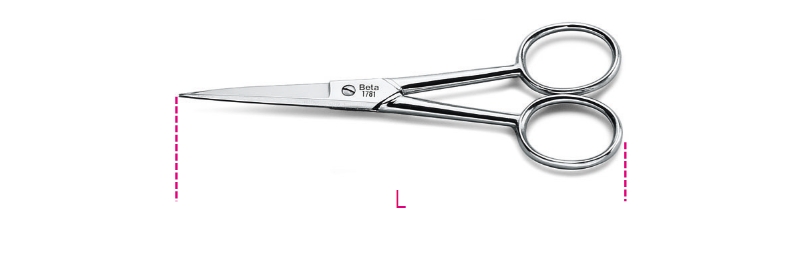 Beta Handwerkschaar lange spitse bladen 1781 - 017810001