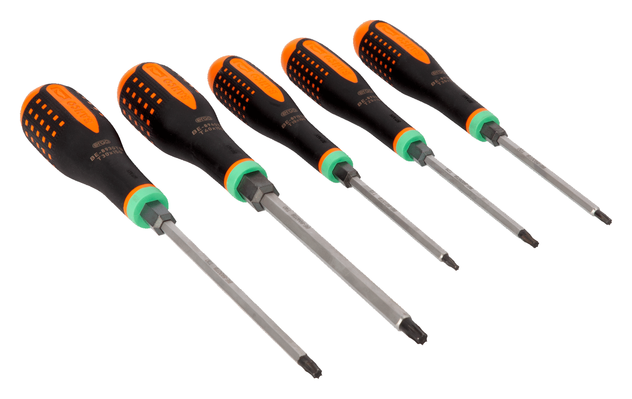 Bahco Schroevendraaierset | ERGO™ | driecomponentengreep | doorlopende kling | krachtgreep | TORX 5-delig BE-9885TB
