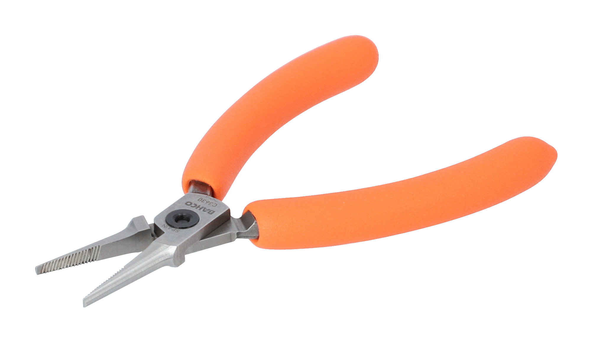 Bahco Precisiepunttang | compact | kort | oranje PVC-handgrepen | 145 mm industrieverpakking C3640IP