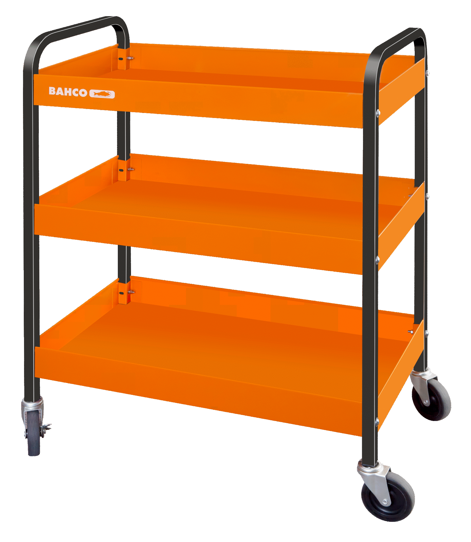 Bahco Kar op wielen | aluminium | met drie lagen | oranje | 764 mm x 435 mm x 1051 mm - 1470KC3A