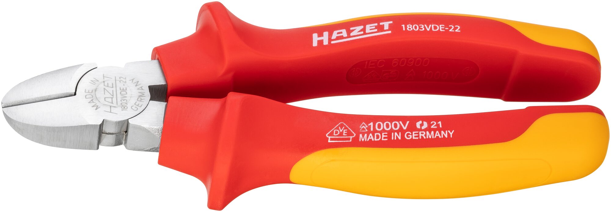 HAZET Zijsnijder · geïsoleerd 1803VDE-22 · Lengte: 160 mm