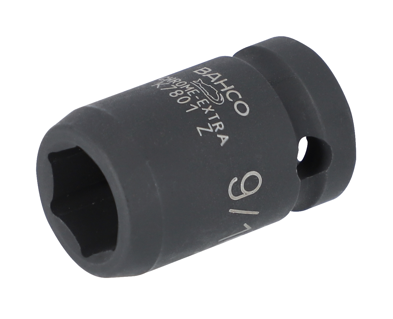 Bahco Slagdop 1 2" | zeskant | gefosfateerd | 1-7 16" retailverpakking SBK7801Z-1.7 16