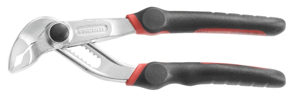Facom waterpomptang met doorgestoken scharnier en vergrendeling 180 mm - verchroomd, bi-materie - 181A.18CPE